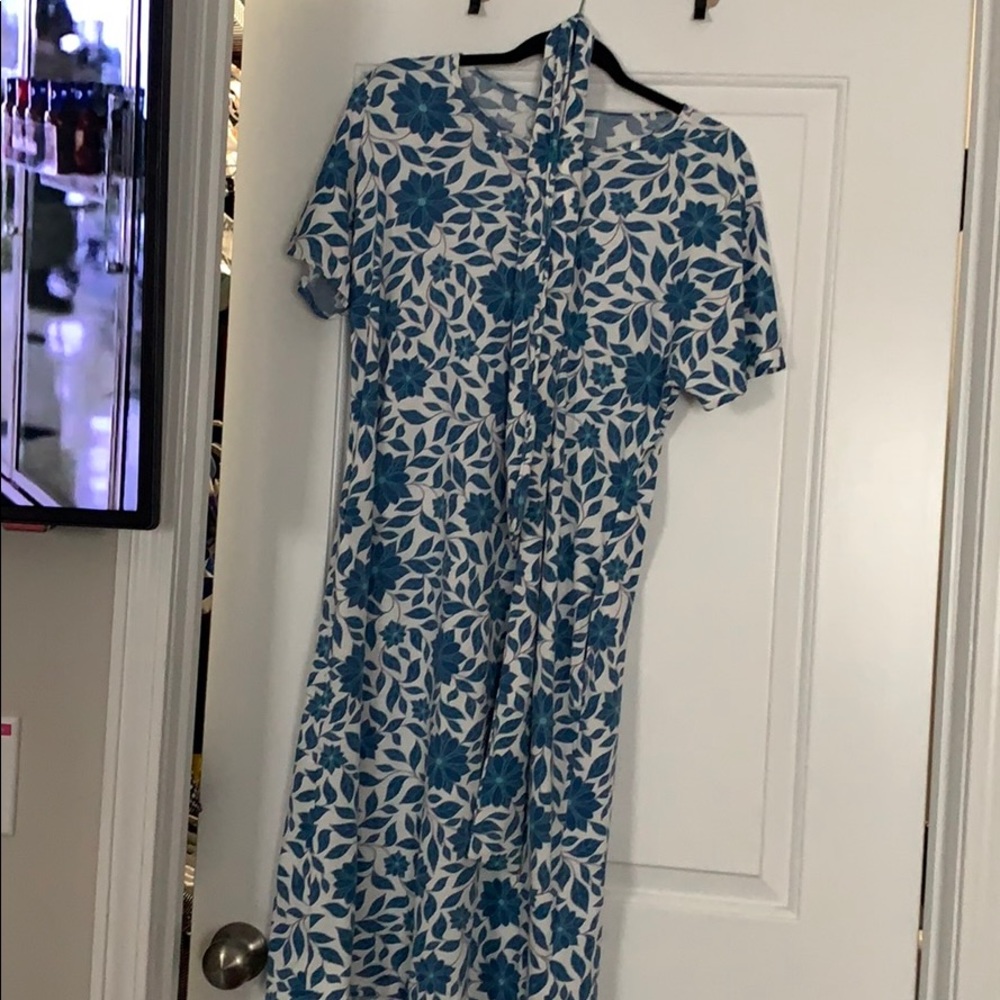 Lularoe Debbie dress with pockets and belt